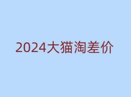 2024版大猫淘差价课程，新手也能学的无货源电商课程-占领资源网