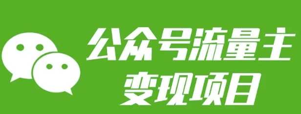 公众号流量主变现项目：每天2小时，普通人每月多挣三五千-占领资源网
