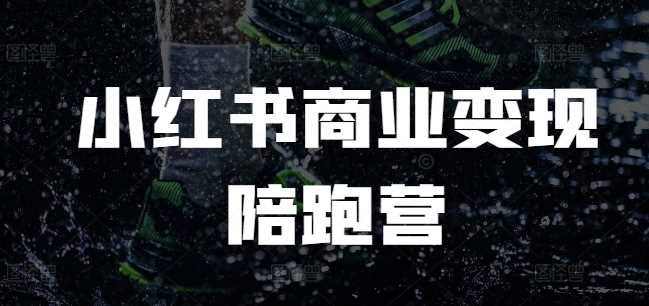 小红书商业变现陪跑营，小红书电商教程-占领资源网