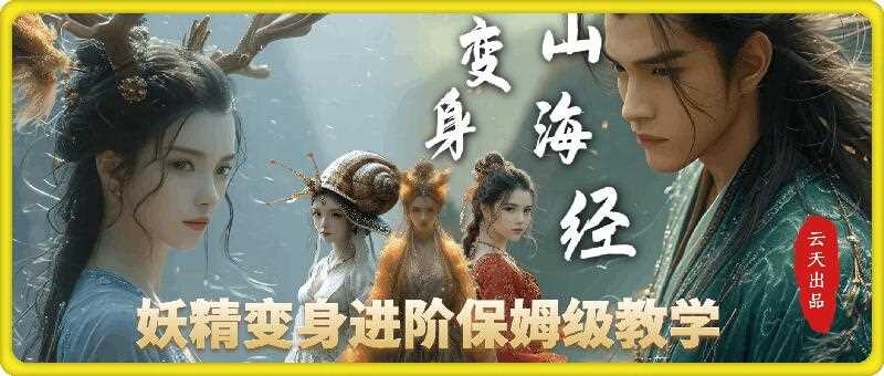 云天AI山海经变身视频教程，妖精变身进阶保姆级教学-占领资源网