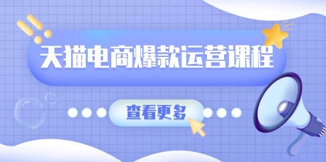 （13910期）天猫电商爆款运营课程，爆款卖点提炼与流量实操，多套模型全面学习-占领资源网