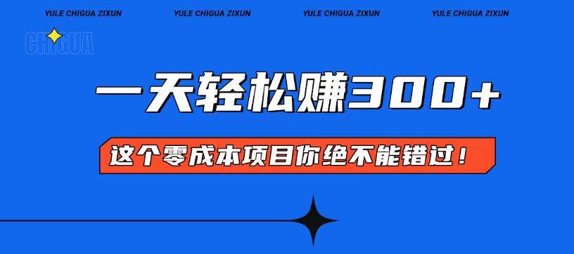 （13702期）零成本入门！简单几步开启一天300+的赚钱之路！-占领资源网