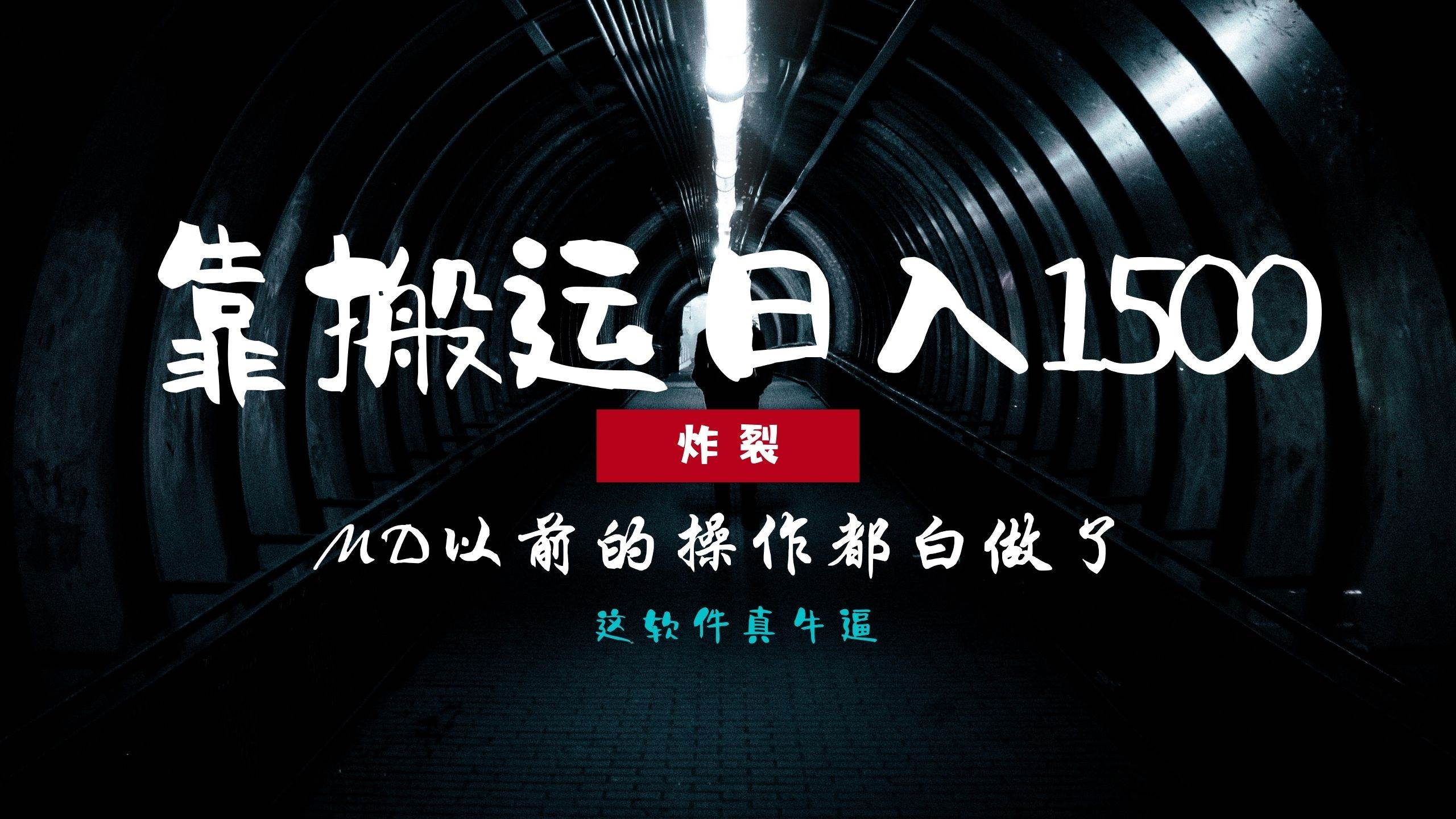 （13568期）炸裂！0基础搬运也能批量日赚1500+，以前的操作都白做了！-占领资源网