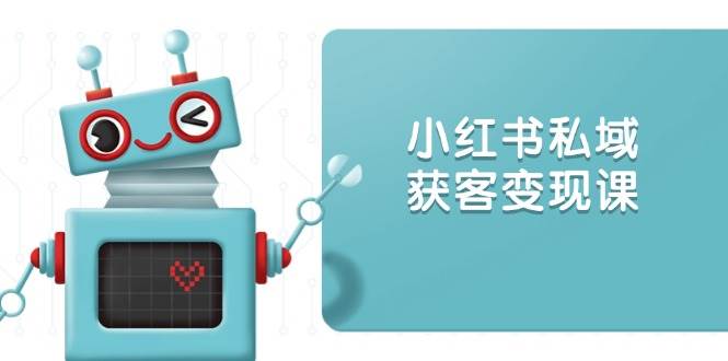 （13955期）小红书私域获客变现：账号设置/内容创作/规则解读/投放策略/获客技巧等-占领资源网