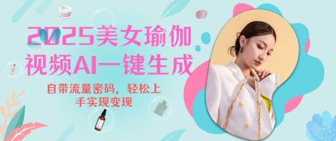 2025瑜伽美女视频，简单流量变现新玩法-占领资源网