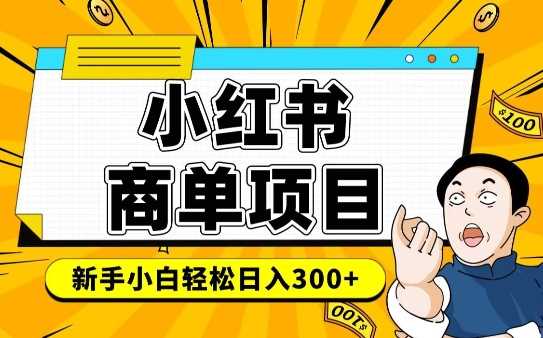 小红书千粉商单，稳定快速变现项目，实现月入6-8k并不是很难-占领资源网