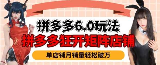 拼多多虚拟商品暴利6.0玩法，轻松实现月入过W-占领资源网