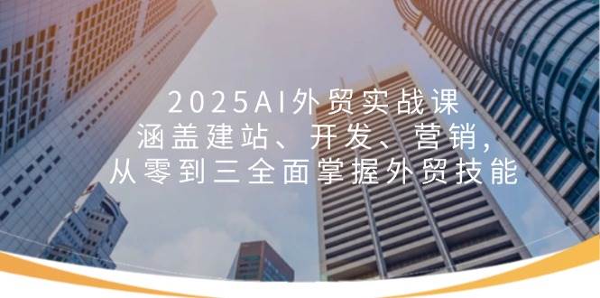 （14135期）2025AI外贸实战课：涵盖建站、开发、营销, 从零到三全面掌握外贸技能-占领资源网