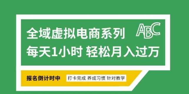 全域虚拟电商变现系列，通过平台出售虚拟电商产品从而获利-占领资源网