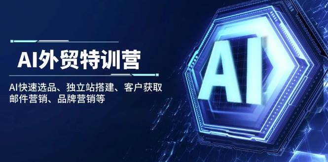 （14217期）AI外贸特训营：AI快速选品、独立站搭建、客户获取、邮件营销、品牌营销等-占领资源网