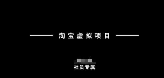 淘宝虚拟项目，从理论到实操，新手也能快速上手-占领资源网