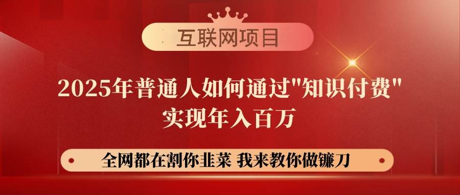 （14466期）【网创项目终点站-镰刀训练营超级IP合伙人】25年普通人如何通过“知识…-占领资源网