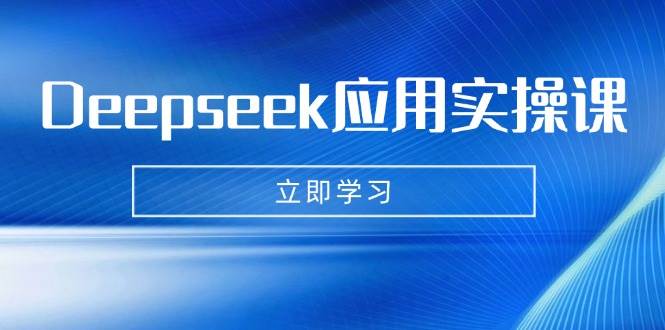 Deepseek应用实操课：AI制作数字妈妈、写真、短视频，辅导作业，PPT制作等-占领资源网