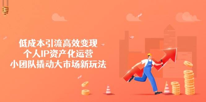 （14555期）低成本引流高效变现，个人IP资产化运营，小团队撬动大市场新玩法-占领资源网