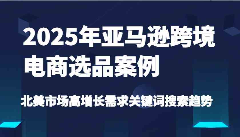 2025年亚马逊跨境电商选品案例-北美市场高增长需求关键词搜索趋势（更新)-占领资源网