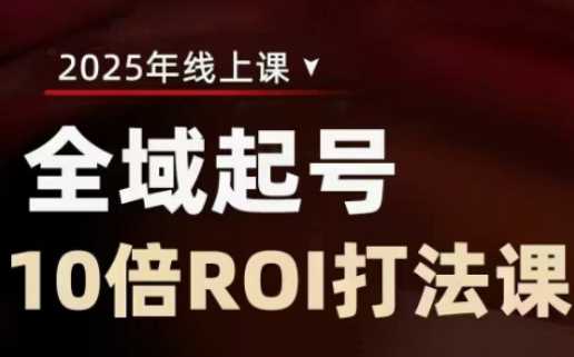 2025全域起号10倍ROI打法课，助你提升直播间的投资回报率-占领资源网