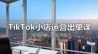 TikTok小店运营出单课，从开店选品、运营出单、发货回款，进行全流程讲解-占领资源网