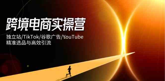 跨境电商实操营：独立站/TikTok/谷歌广告/YouTube，精准选品与高效引流-占领资源网