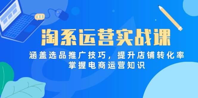 （14427期）淘系运营实战课，涵盖选品推广技巧，提升店铺转化率，掌握电商运营知识-占领资源网