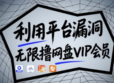 利用平台漏洞，无限撸网盘VIP会员，用户亲测有效!【漏洞原理+操作演示】-占领资源网
