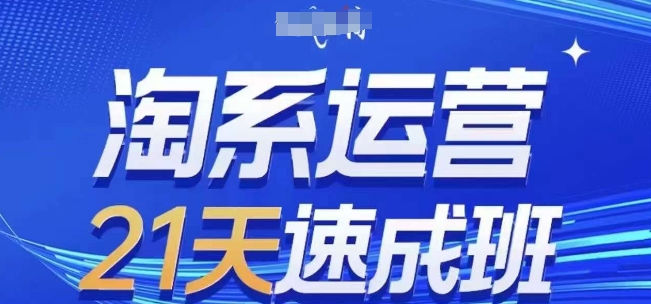 淘系运营21天速成班(更新25年4月)，0基础轻松搞定淘系运营，不做假把式-占领资源网