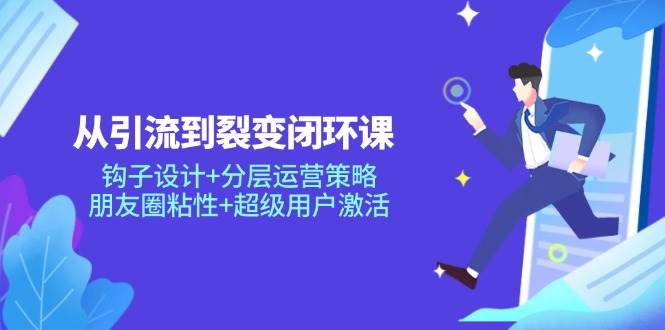 （14726期）从引流到裂变闭环课：钩子设计+分层运营策略，朋友圈粘性+超级用户激活-占领资源网