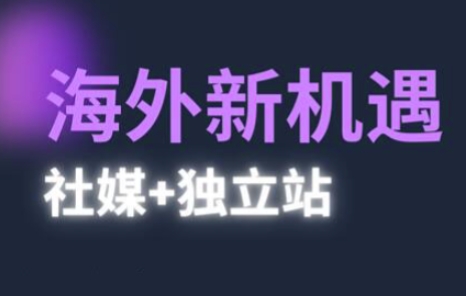 2025出海新机遇(社媒+独立站)，海外新机遇，实现独立站的高效运营与出海-占领资源网