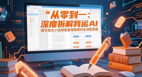 从零到一：深度拆解我运用AI撰写爽文小说挣取首笔稿费的全流程思路-占领资源网