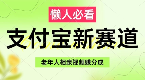 支付宝新赛道，利用老年人相亲视频，挣分成收益，轻松月入过W，操作简单-占领资源网