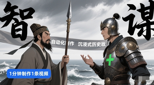 扣子工作流一键生成沉浸式历史故事，一天工作量，3分钟搞定-占领资源网
