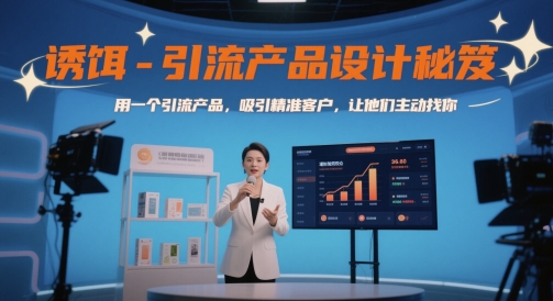 诱饵-引流产品设计秘笈，用一个引流产品，吸引精准客户，让他们主动找你-占领资源网