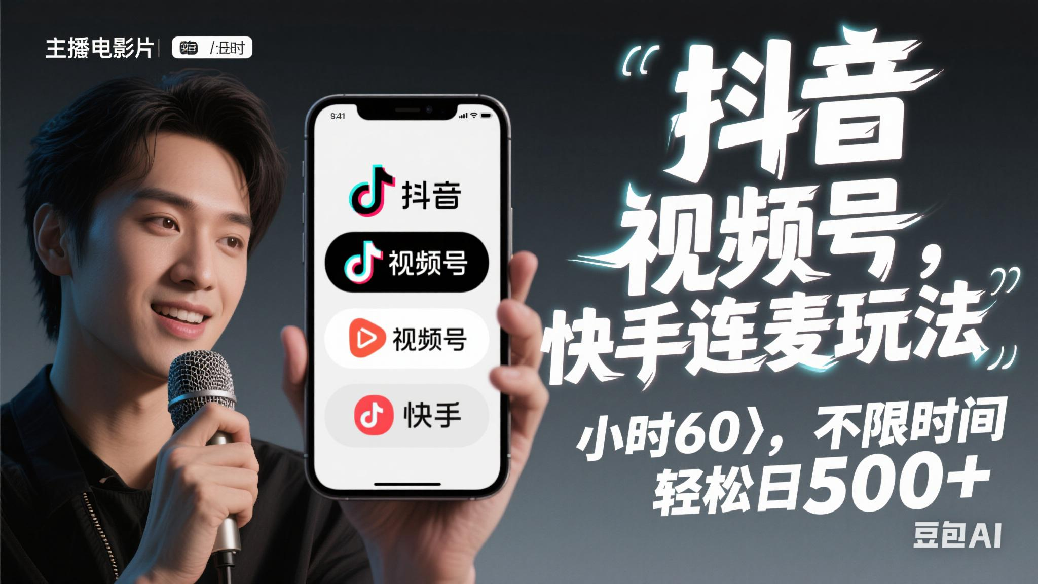 （14899期）抖音，快手，视频号无脑连麦玩法！快速入门，单日稳冲1000+-占领资源网
