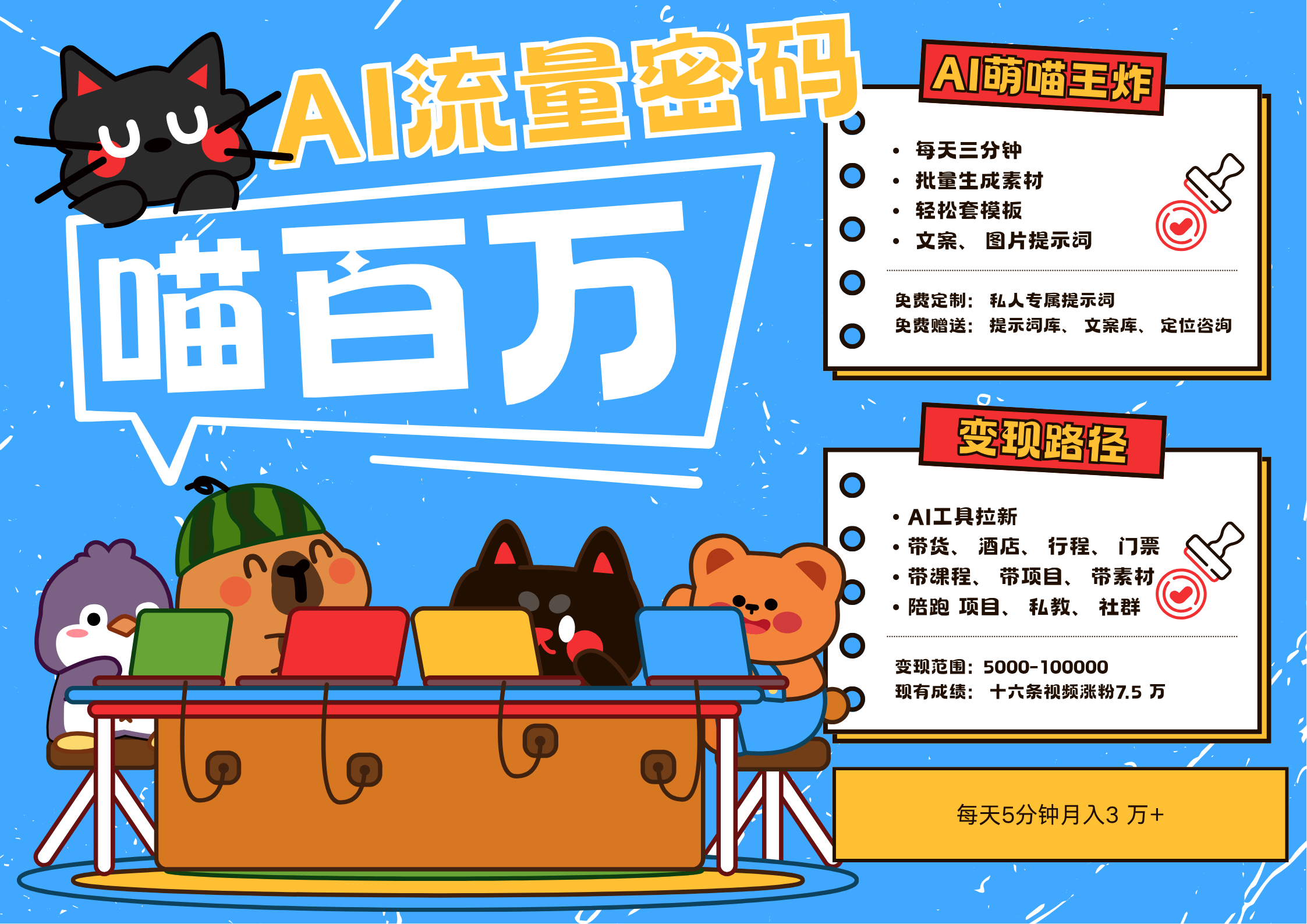 AI+宠物+旅行，2025最火流量密码 轻松用AI宠物做文旅账号，N种变现渠道月入五位数-占领资源网