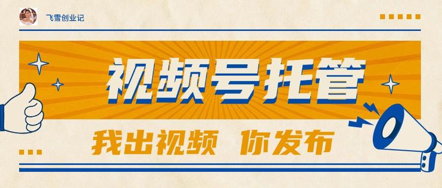（15033期）【视频号托管 】团队提供视频，你出账号，最高躺赚1W+-占领资源网