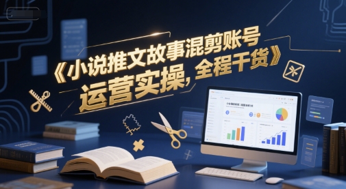 小说推文故事混剪账号运营实操，全程干货-占领资源网