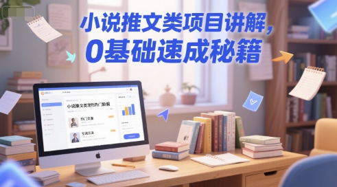 小说推文类项目讲解，0 基础速成秘籍-占领资源网