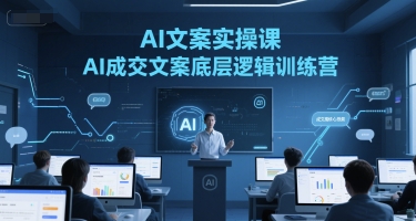 AI文案实操课，AI成交文案底层逻辑训练营-占领资源网