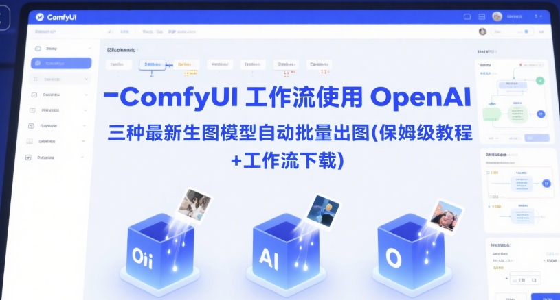 ComfyUI 工作流使用 OpenAI 三种最新生图模型自动批量出图(保姆级教程+工作流下载)-占领资源网