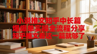 小说推文知乎中长篇爆单实操全流程分享，知乎推文看这一篇就够了-占领资源网