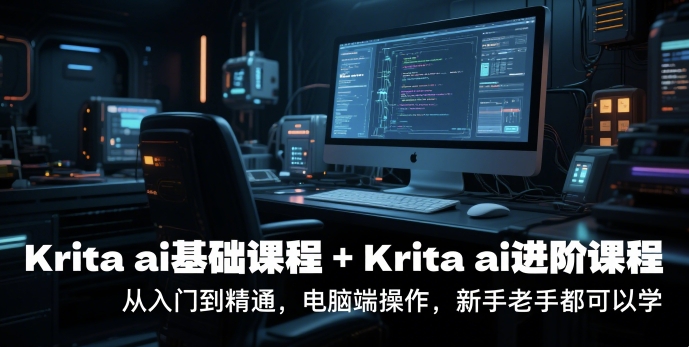 krita ai基础课程+Krita ai进阶课程，从入门到精通，电脑端操作，新手老手都可以学-占领资源网