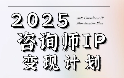 7天构建咨询师变现系统，2025咨询师IP变现计划训练营-占领资源网