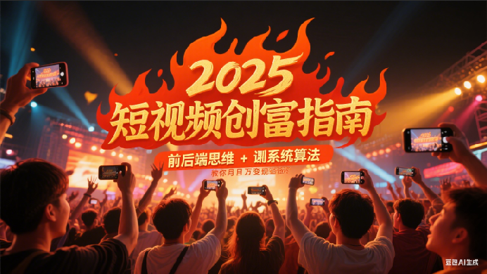 2025短视频创富指南，前后端思维 + 系统算法，教你月入过万变现路径-占领资源网