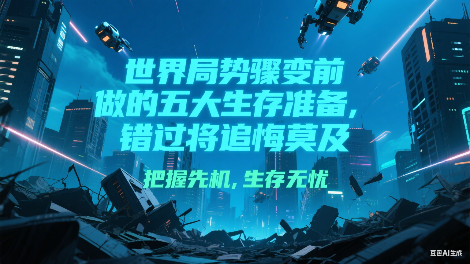 付费文章《世界局势骤变前必做的五大生存准备，错过将追悔莫及》-占领资源网