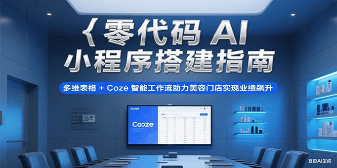 零代码AI小程序搭建指南，多维表格+Coze智能工作流助力美容门店实现业绩飙升-占领资源网