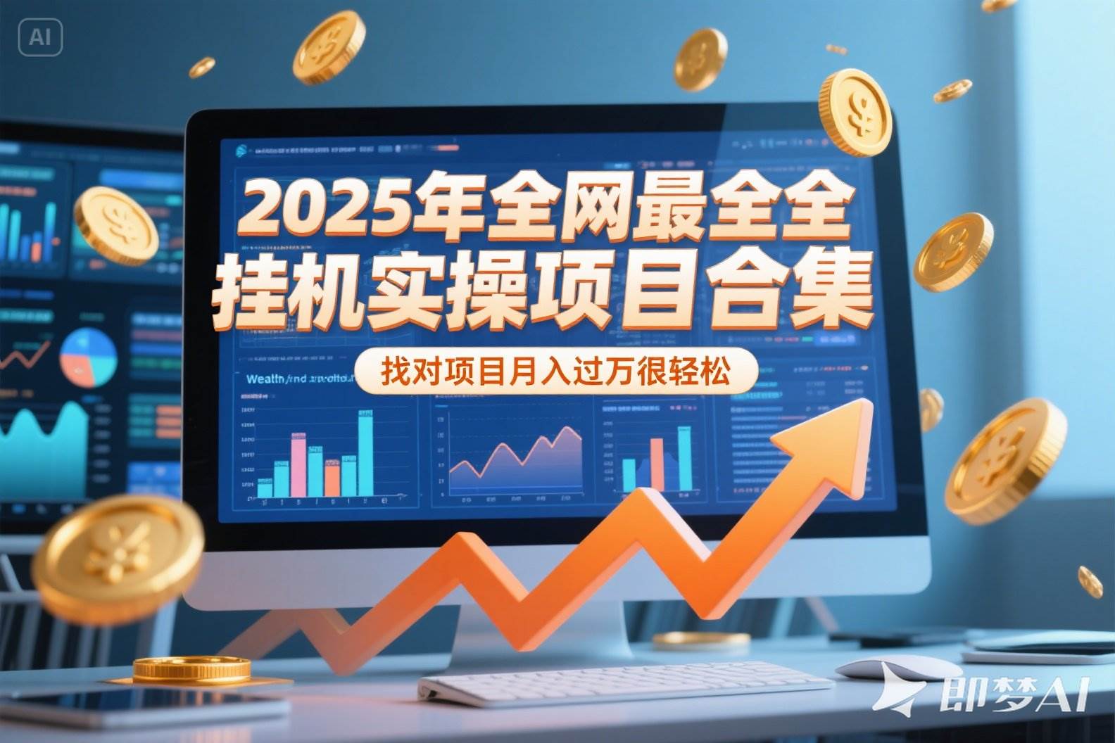 （15303期）2025年挂机实操项目实操演练，挂机类型，AI直播类型，轻资产创业类型…-占领资源网
