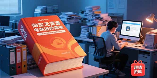 （15317期）淘宝无货源电商进阶指南，包含新人课、进阶课，配套资料，蓝海选品等-占领资源网
