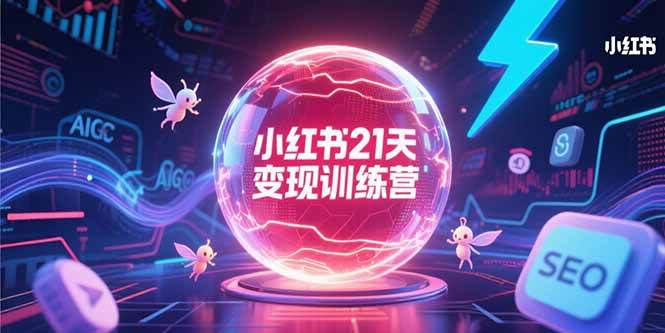 （15328期）小红书21天变现训练营，AIGC工具高效应用，SEO优化核心技巧-占领资源网