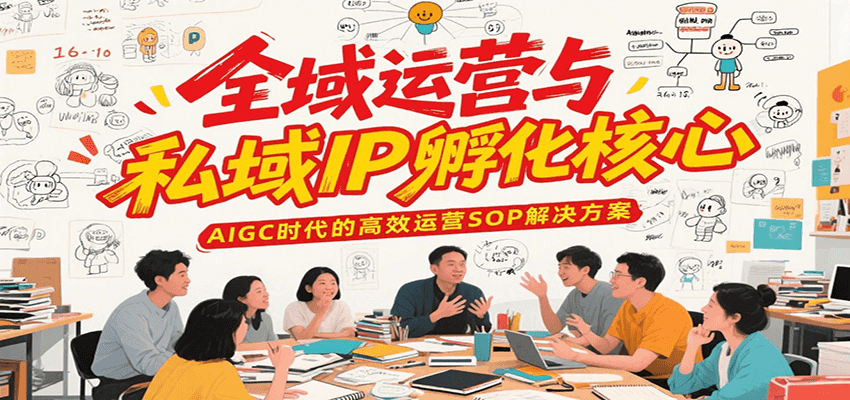 全域运营与私域IP孵化核心，AIGC时代的高效运营SOP解决方案-占领资源网