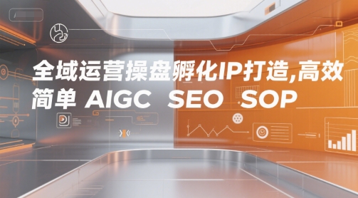 全域运营操盘孵化IP打造，高效 简单 AIGC SEO SOP-占领资源网