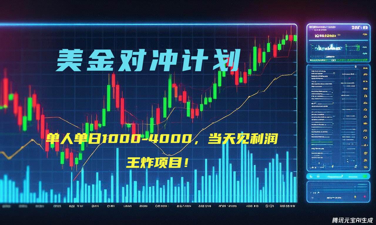 （15333期）2025年最暴力项目“美金先登计划”最新最强对冲战法，每日实际收益1K-4K-占领资源网